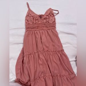 Pink babydoll dress